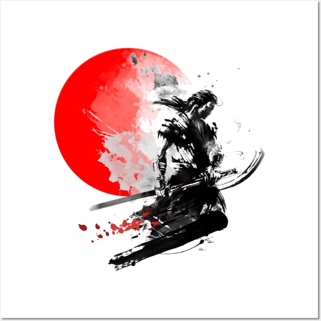 Japanese Warrior Wall Art by vivalarevolucio